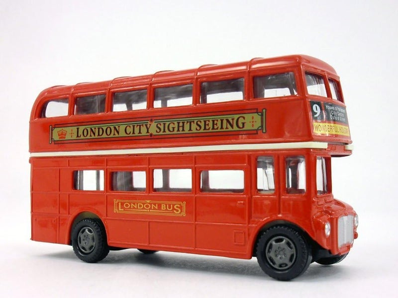 MOTORMAX London Double Decker Bus , Red - Motormax 76002 - 4.75" Diecast Model Toy Car - Image 4